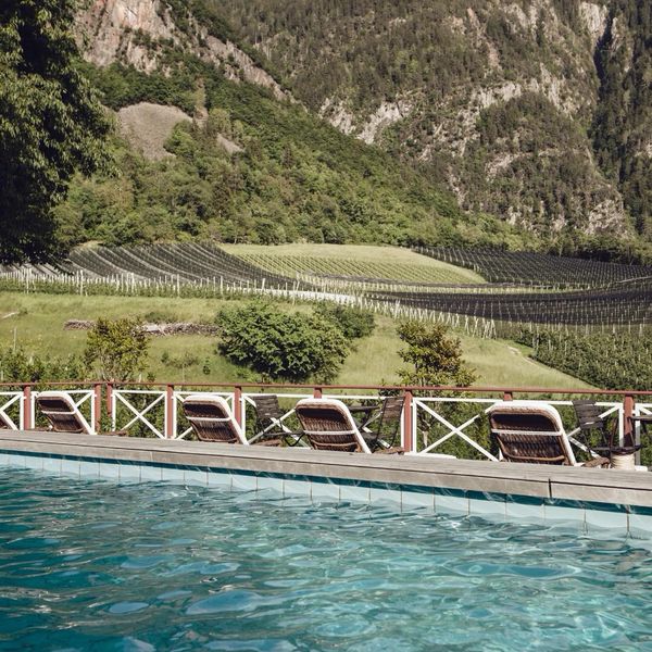 Simply dive in 💦💦 in our heated 8x13 m heated outdoor swimming pool. #castelfragsburg...